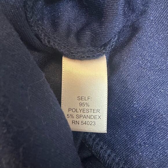 Sabine Blue Velvet Jogger Pants sz L - Picture 8 of 10